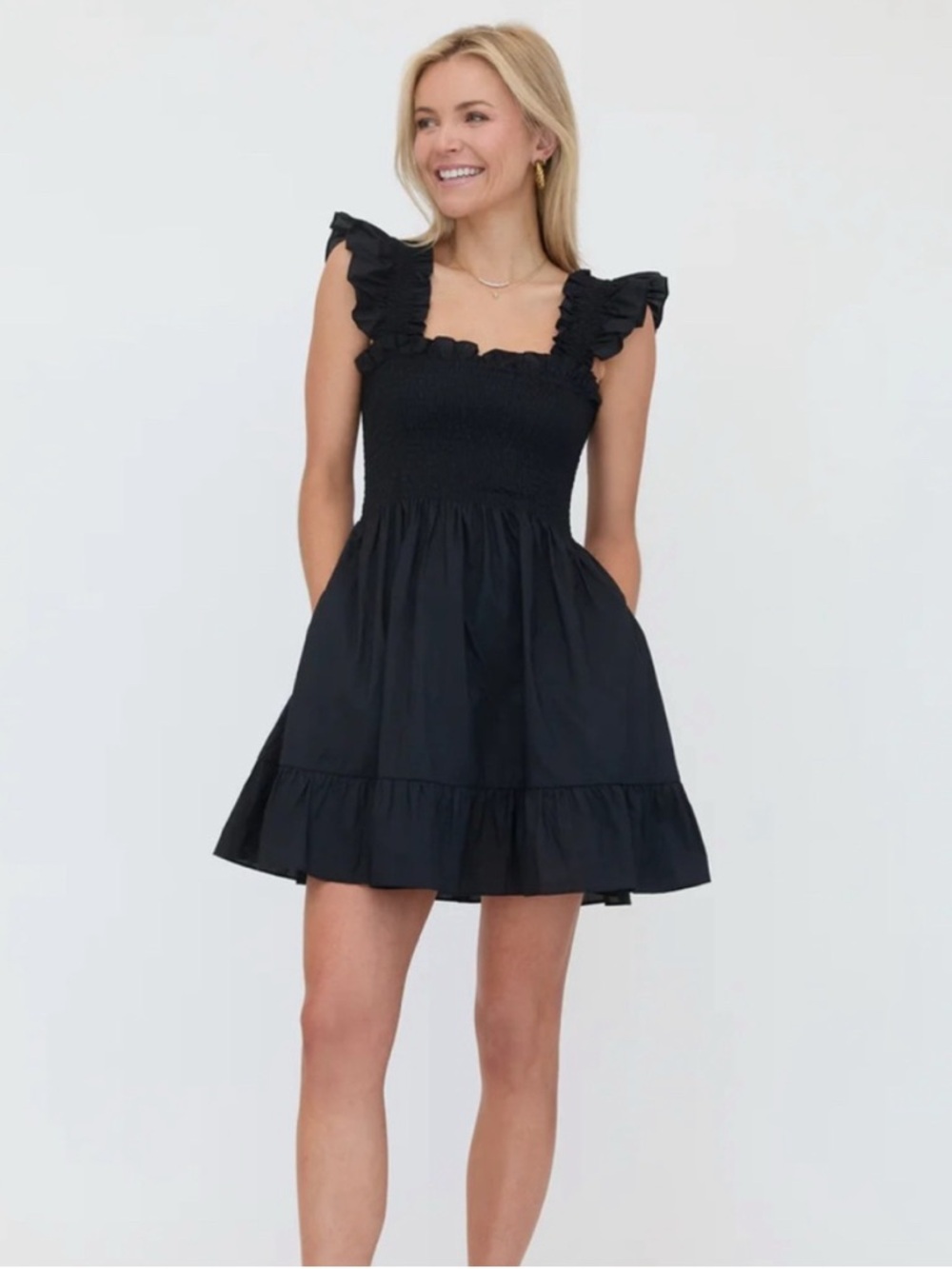 Hill House Black Mini Nap Dress